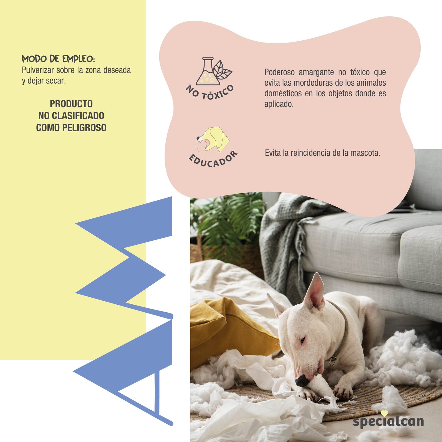 Spray Antimordeduras para Mascotas Specialcan 125ml | Protege Muebles