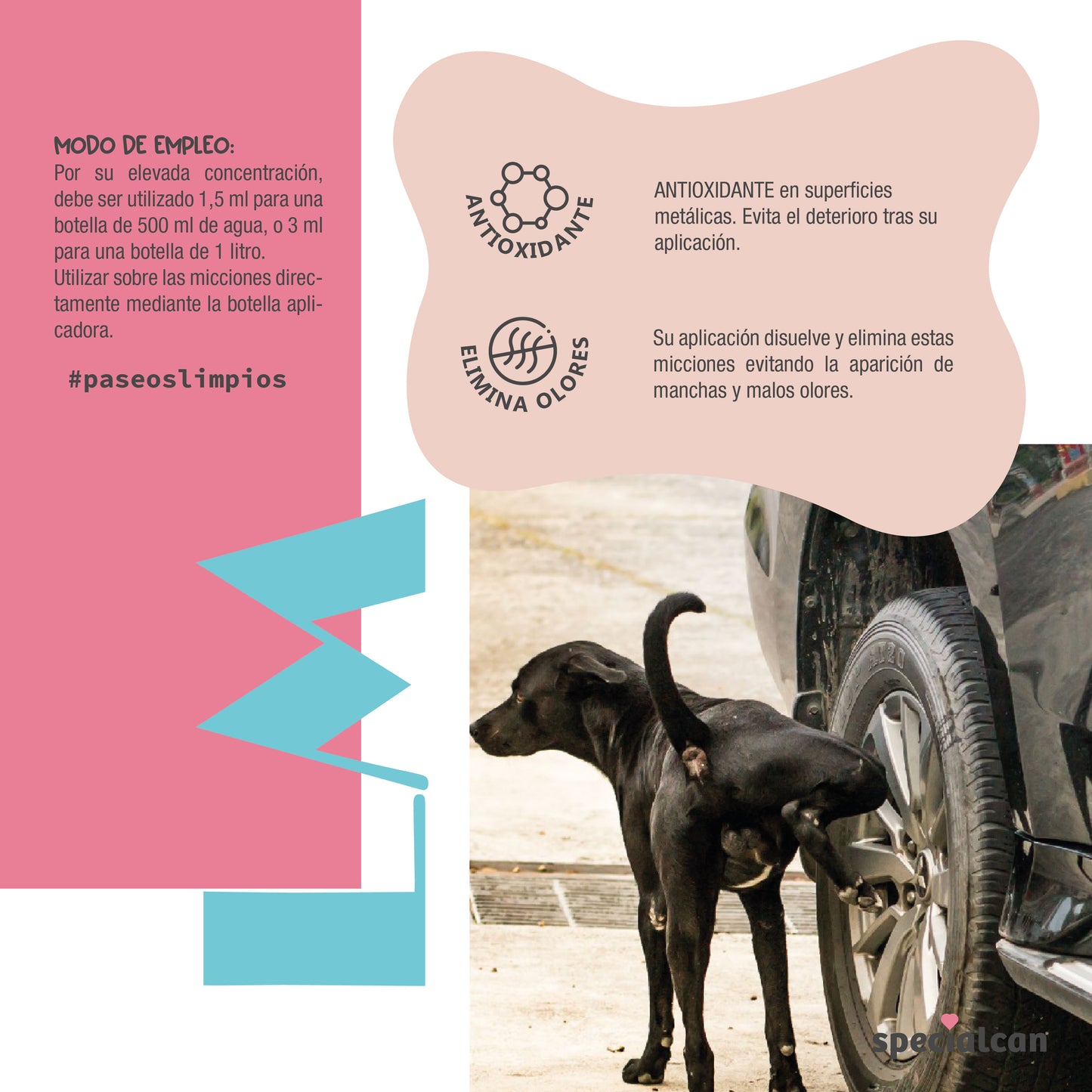 Limpiador Concentrado de Orines para Mascotas Specialcan 125ml