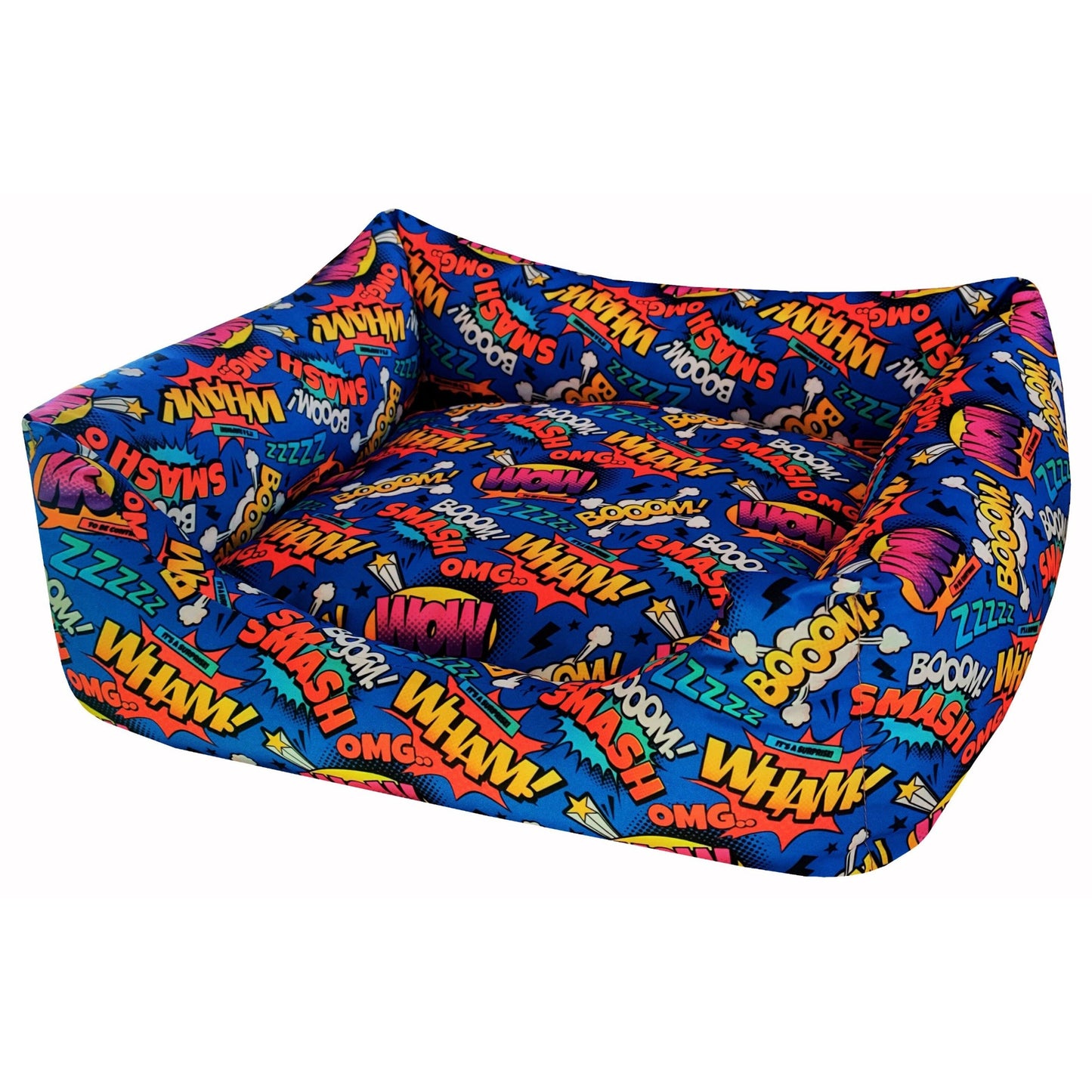 Cuna para perro Comic Gold – Diseño moderno y tejido antimanchas | Max the Husky