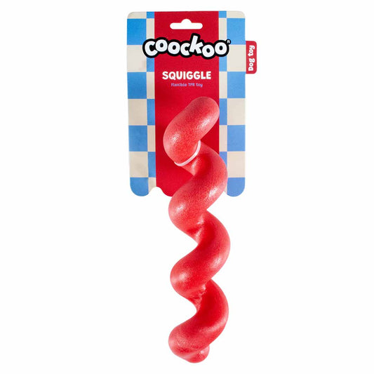 Juguete Perro Squiggle Rojo Duvo+ CooKoo | 26,5 x 5,7cm | Instinto de Caza