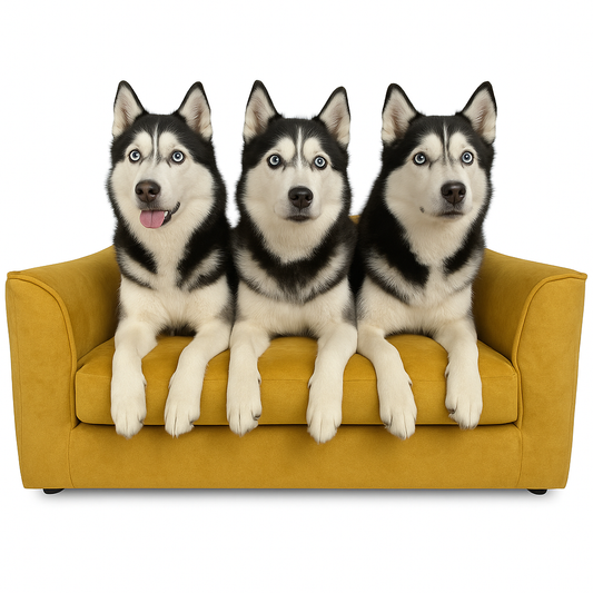 Sofá para perro Eva Soft Antimanchas Oro – Elegancia y máximo confort | Max the Husky