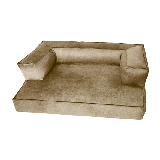 Sofá para perro Eva Soft Antimanchas Oro – Elegancia y máximo confort | Max the Husky