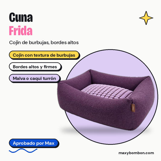 Cuna Frida Yagu | Cojín de burbujas y bordes altos