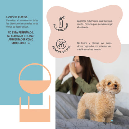 Eliminador de Olores para Mascotas Specialcan 500ml | Acción Profunda