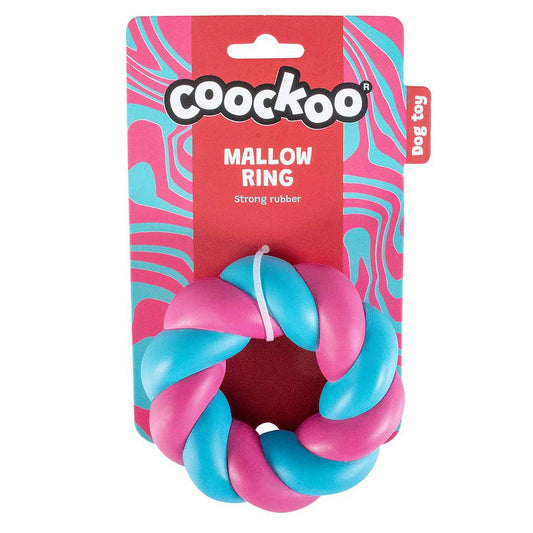 Juguete Perro Mallow Ring Rosa y Azul Duvo+ CooKoo | 11 x 11 x 4cm