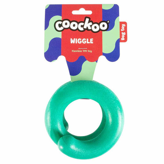 Juguete Perro Wiggle Verde Duvo+ CooKoo | 12 x 11,7cm | Masaje Dental