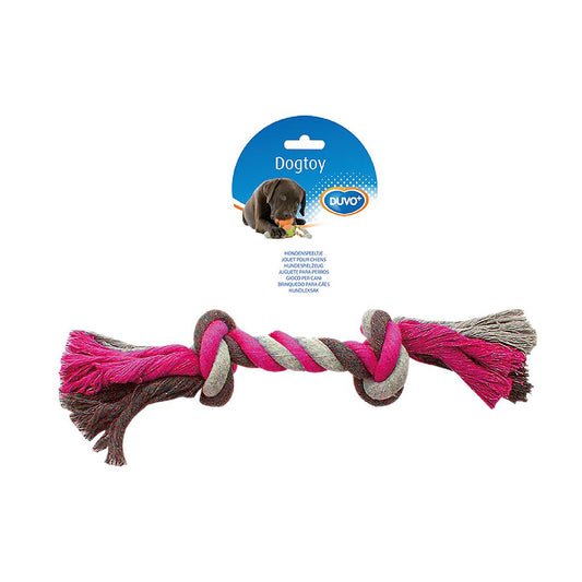 Cuerda de Algodón Hueso Rosa para Perros Duvo+ | Juguete Tira y Afloja