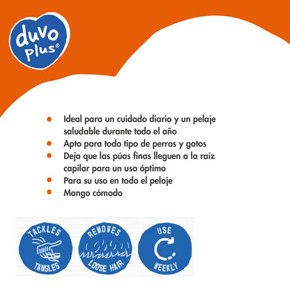 Carda Universal para Mascotas Duvo+ | Cepillo Aseo Diario S/M/L