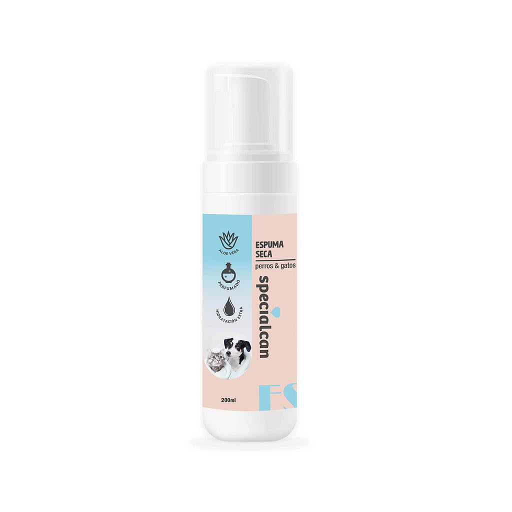Espuma Seca para Mascotas Specialcan 200ml | Sin Agua ni Aclarado