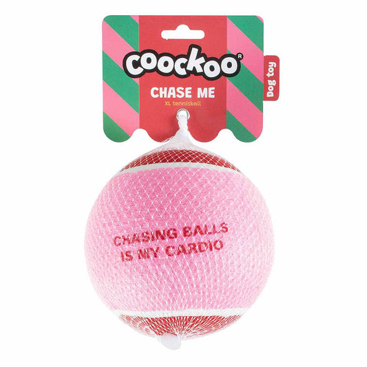 Juguete Perro Chase Me XL Duvo+ CooKoo | Rojo y Rosa 12,7cm