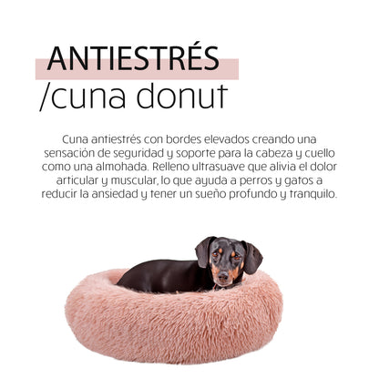 Cuna Donut Antistrés para Perros Yagu | Forma Redonda | Varios Colores y Tallas