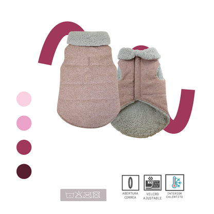 Abrigo bomber rosa – detalle