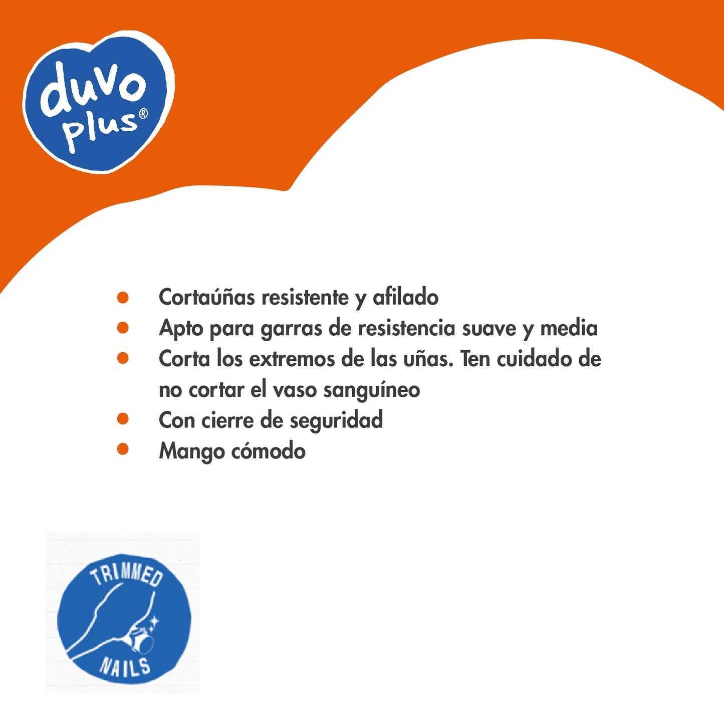 Cortaúñas para Mascotas Duvo+ Talla L | Corte Limpio y Preciso