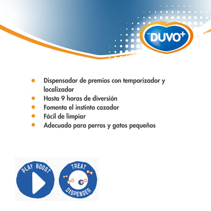 Bola Foobler Azul con Temporizador para Perros Duvo+ 15cm | Dispensadora de Premios