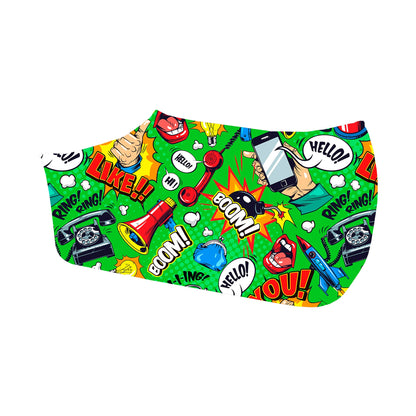 Cuna para perro Comic Gold – Diseño moderno y tejido antimanchas | Max the Husky