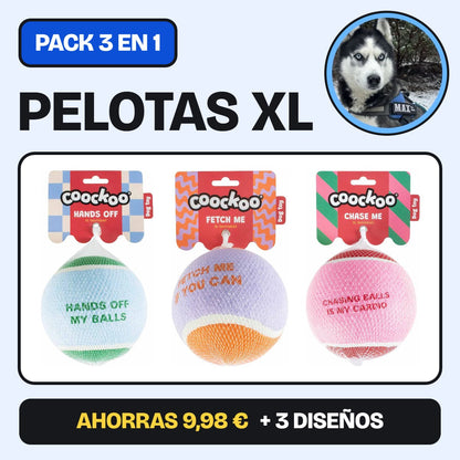 Pack 3 Pelotas XL Duvo+ CooKoo